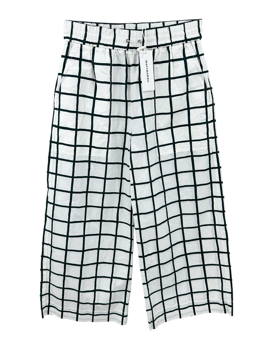 New MARIMEKKO Pants Milliruutu Check Crop